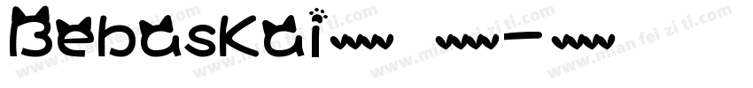 BebasKai英文字体   开源字体字体转换